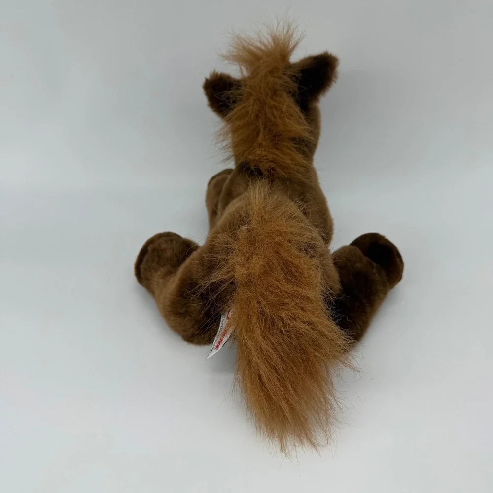 Aurora World Flopsie 12 inch Outlaw Brown Horse Stuffed Animal Plush White Blaze